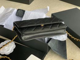 10A super Original quality women chain wallet Real Leather Caviar Lambskin zipper mini woc shoulder bag luxurys designers bags Cla314l