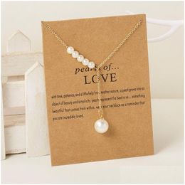 Arts And Crafts 8 Models Wish Card Butterfly Pearl Letter Moon Star Pendant Necklace Women Clavicle Chain Choker Couple Jewelry Gift D Dh4Yz