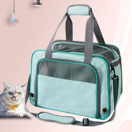 Cat Carriers Pet Carrier Bags Oxford Cloth Large Capacity Messenger Bag Small Dog Outdoor Travel Handbag Puppy Kitten Single Shoulder