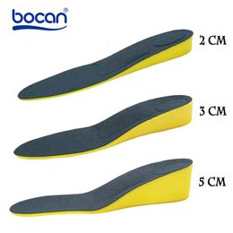 Shoe Parts Accessories Height increase insoles for men/women 2/3/5 cm up invisiable arch support orthopedic insoles shock absorption blue/black color 230725