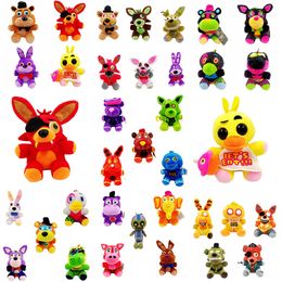 Factory wholesale 35 styles FNAF bear rabbit fox duck plush toys animation film and television games peripheral animal dolls children's gifts