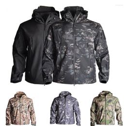 Hunting Jackets Outdoor Mountaineering Camping Sportswear Tactical Waterproof Thermal Jacket Windproof Hoodie Military Soft Shell