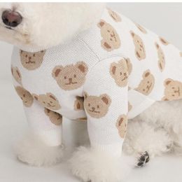 Dog Apparel Cubs Autumn And Winter Warm Hedging Cute Bichon Pug Pet Sweater Comfortable Fashion Trend Puppy Clothes