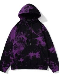 Womens Hoodies Sweatshirts Punk Gothic Y2k Clothes Tie Dye Drawstring Kangaroo Pocket Harajuku Vintage Streetwear Fashion Spring Autumn 230725