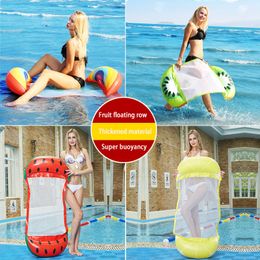 Toy Tents Summer Inflatable Foldable Floating Row Water Hammock Air Mattresses Bed Beach Pool Adult Lounge Folding Chair 230726