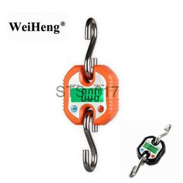 Household Scales 150kg Digital Crane Scale 150KG 50g Portable Stainless Steel Hook Hanging Scales Loop Fish Heavy Weighing Balance Green Backlit x0726