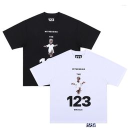 Camisetas masculinas 2023 roupas masculinas femininas roupas vintage verão skate hippie alta qualidade 1:1 impressão algodão tamanho UE RRR123 camisa