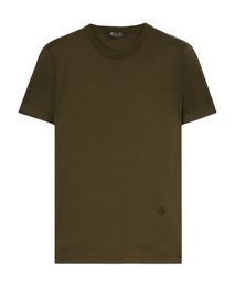 T-Shirts für Damen Sommergrüne Loro Piana Rundhals-Kurzarm-T-Shirts
