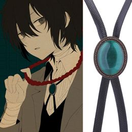 Neck Ties Dazai Osamu cosplay adjustable bow tie bolo tie fashion bolo tie animation anime necktie 230725