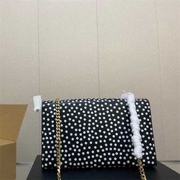 Top Shoulder Bag Designer Leather Messenger Bags Women Handbags Trend Polka Dots Chain Lady Purses 230220