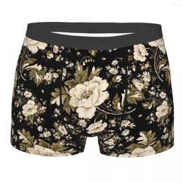 Underpants Man Flower Floral Underwear Retro Humour Boxer Shorts Panties Male Breathable S-XXL