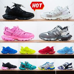 balencig Highquality Balencaiiga Balenicass Casual 2024 30 Shoes Track Designer Track 2 Sneakers Luxe Vintage Tracks Runners Tesss Gomma Triple White Black Pink Gr