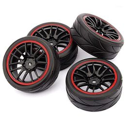 4pcs 12mm hub wheel aros pneus de borracha para rc 1 10 on-road touring drift carro r1249a