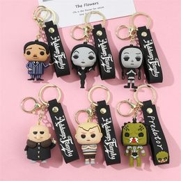 Cute Anime Keychain Charm Key Ring Fob Pendant Lovely Anime Nerdy Doll Couple Students Personalised Creative Valentine's Day Gift Small Pendant A4 UPS