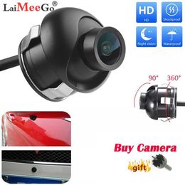 Car Rear View Cameras& Parking Sensors Waterproof Rotatable HD Reverse Reversing Camera Cam Backup Night Vision1254A