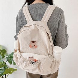 Diaper Bags Korean Baby Backpack Bag Large Capacity Portable Cartoon Bear Travel Shoulder Mommy 230726