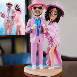 Decorative Objects Figurines Real p o wax figure custom creative statue diy handmade personalized wedding gift decoration 230725