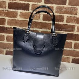 10A Mirror Quality Designers Small Double Letters Tote Composite Bags Womens Real Leather Shopping Bag Luxurys Handle Handbags Black Purse Shoulder Bag With Pouch