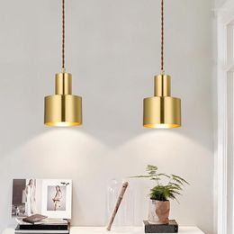 Pendant Lamps Simple Creative Led Lamp Individual Restaurant Single Head Bedside Kitchen Lights E27 Drop Light