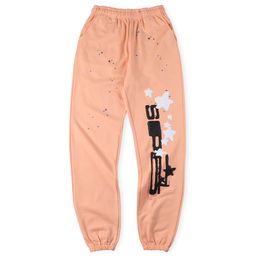 Orange Pants Puff Printing Sweatpants Men Women Heavy Fabric Unisex Joggers Drawstring Trousers 2023FW