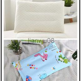 Pillows Kids Cartoon Pattern Latex Particle Stereotype Pillow Kindergarten Baby Nap Breathable Small Pillow Newborn Protect Neck Pillow x0726