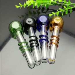 Glass Pipes Smoking blown hookah Manufacture Hand-blown bongs Coloured wire glass pipe