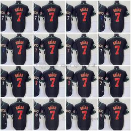 2023 New 7 Julio Urias Baseball Jerseys World Cup Black Men Stitched Jersey