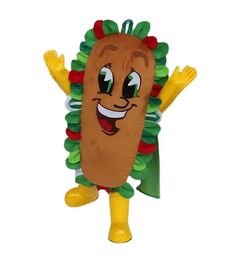 Mascot Costumes Hot Dog Mascot Clothing Food Promotion Cartoon Doll Funny Advertisement Ham Sausage