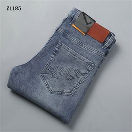 Designer jeans mens pants linen pants Hip Hop Men Jeans Distressed Ripped Biker Slim Fit Motorcycle Denim For Men M-3XL FD17