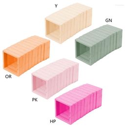 Jewellery Pouches Y51E 10Pcs 3D Floating Display Case Candy Colour Square Frame Storage Holder Box For Rings Earring Necklace Bracelets