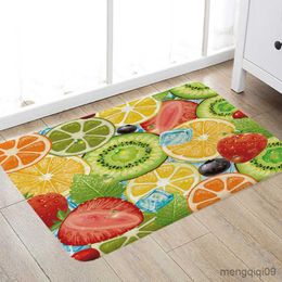 Carpets Fruit Orange Carpet Rug Tapete Floor Mat For Bedroom kitchen Bathroom Casa Maison Decor 2023 R230726