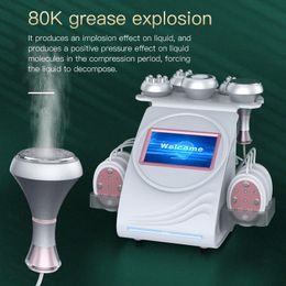 Ultrasound 80K Cavitation RF Skin Tightening Vacuum Fat Burn Lipo EMS fat Loss Device Beauty Machine for Full Body