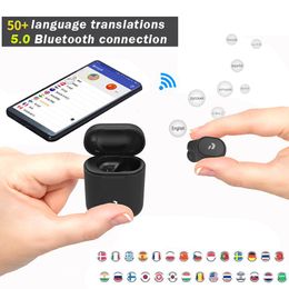 Dictionaries Translators Peiko S Translation Headphones 50 Languages instant Translate Smart Voice Translator Wireless Bluetooth Translator Earphone 230725