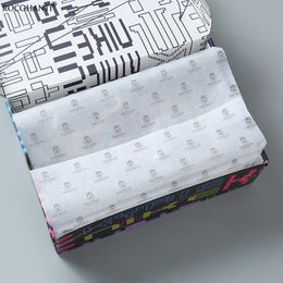 Gift Wrap 100 sheets CUSTOM WRAPPING PAPER FOR PACKAGING TISSUE PAPER BLACK AND WHITE Colour WITH YOUR papel para envolver paquetes 230725
