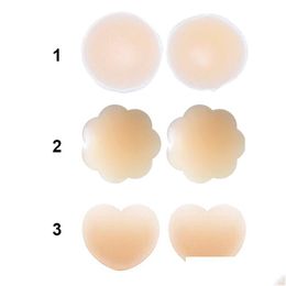 Breast Pad Top Y Reusable Sile Bra Nipple Er Pasties Self-Adhesive Nude Comfortable For Women Drop Delivery Health Beauty Care Treatme Dhd8R