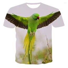 Men's T Shirts 2023 Animal Parrot Series For Spring And Summer Men Women 3D Printing Fashion Casual T-shirt