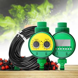 25m Micro Drip Irrigation System Plant Automatic Spray Greenhouse Watering Kits Garden Hose Adjustable Dripper Sprinkler XJ Y200102289