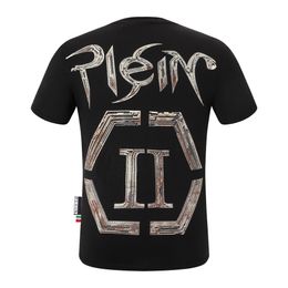 PLEIN BEAR T SHIRT Mens Designer Tshirts Brand Clothing Rhinestone PP Skulls Men T-SHIRT ROUND NECK SS SKULL Hip Hop Tshirt Top Tees 16513