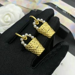 Classic Elegant Pearl Designer 20 Style Dangle Earrings for Women Crystal Long Tassel Drop Earring Wedding Jewelry