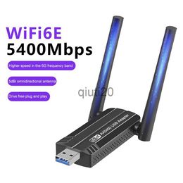 Routers WiFi6E USB3.0 WiFi Adapter AX3000 Tri-Band 2.4G/5G/6GHz Wireless Network Card WiFi Dongle Wlan Receiver For Win10/11 x0725