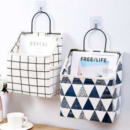 Storage Baskets Hanging Storage Bag Organiser Wall Storage Basket Pocket Door Wardrobe Dormitory Organiser Basket For Book Magazine Bed Pocket