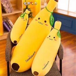 Plush Pillows Cushions 42-80cm Banana Pillow Doll Plush Toy Girl Hug Sleeping Lazy Cute Doll Children's Birthday Gift Cotton Soft Pillow 230725