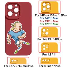 Erling Haaland comic Silicone Phone Cases For 14 14Plus 14Pro 14ProMax 13 13Pro 13ProMax 12 12Pro 12ProMax 11Pro 8Plus 7Plus 6S Anti Drop Shockproof Protection Case