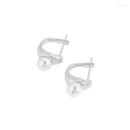 Stud Earrings S925 Sterling Silver Elegant Women's Fashion Simple Holiday Gift