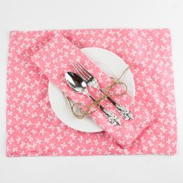 Table Napkin 30x40cm Girl's Birthday Party Placemats Fashion Cotton Placemat Heat Insulation Mat Dining Fabric