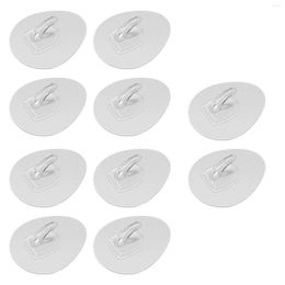 Hooks 10 Pcs PU Multi-Purpose Strong Transparent Suction Cup Sucker Wall Hanger For Kitchen Bathroom Home Storage