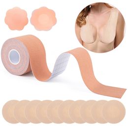 Breast Pad Boob Tape Breast Lift Tape Women Adhesive Invisible Bra Nipple Pasties Covers Breast Push Up Bralette Strapless Pad Sticky 230726