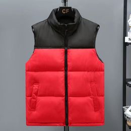 Cotton waistcoat men's thick warm vest in autumn and winter Chaopai men's patchwork jacket waistcoat men's vest