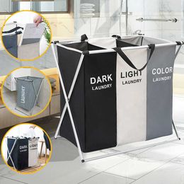 Storage Baskets Laundry Basket Organiser Home Laundry Foldable Cloth Clothes Dirty Folding Storage Basket Girds Hamper Sundries