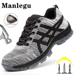 Dress Shoes Work Sneakers Men Women Safety Construction Steel Toe Boots Antipuncture Working Size50 230726